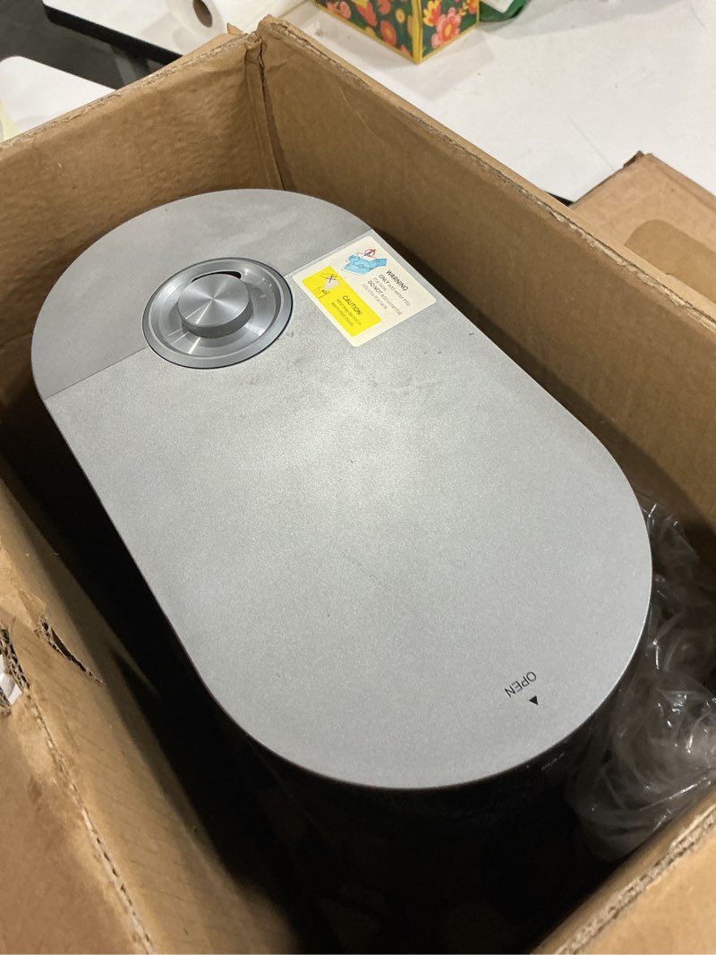 Condition photo showing As Is for DREO 6L Humidifiers for Bedroom, Smart Warm & Cool Mist for Large Room, 60Hr Quiet Runtime for Baby, Plant, Humidity Sensor, Indicator Light, 12H Timer, Google/Alexa, HM713S Silver