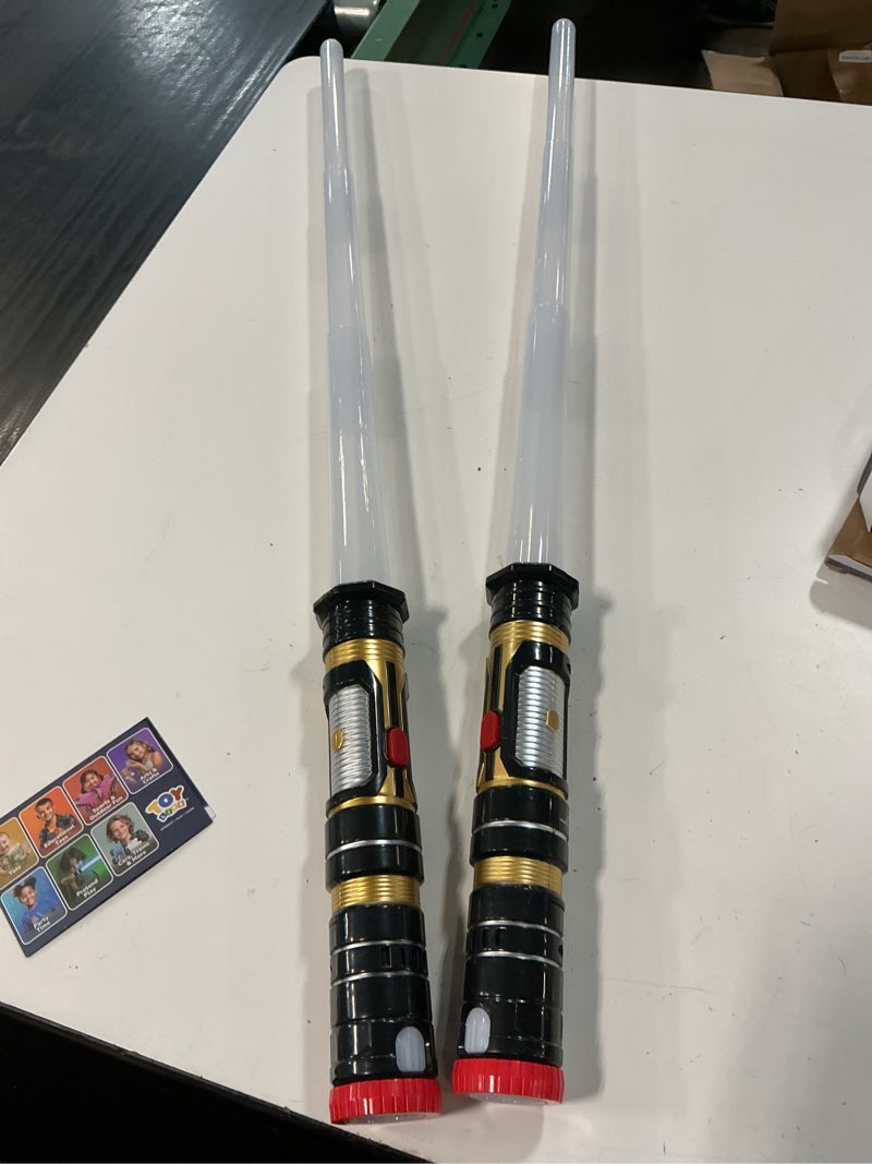Condition photo showing Good Condition for toy life 2 pack dark saber light a saber for kids light up sword led lightsavers inquisitor light up swords for kids sable de luz sound retractable attachable 2-pack
