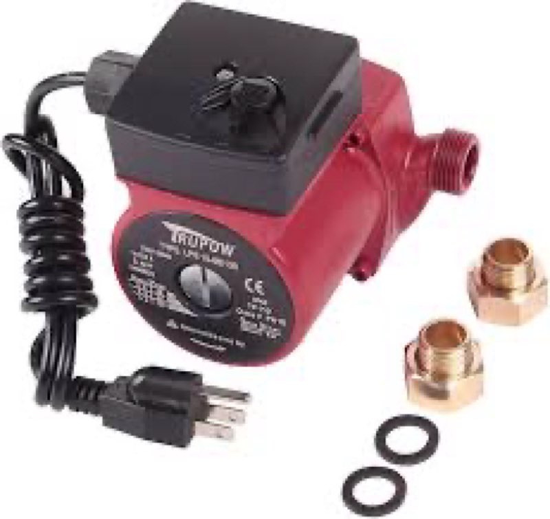 trupow 3/4" npt 110v hot water 3-speed circulation pump circulator pump