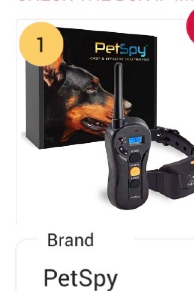 petspy p620 dog training shock collar for dogs with vibration  electric shock  beep; rechargeable and waterproof remote trainer e-collar - 10-120 lbs