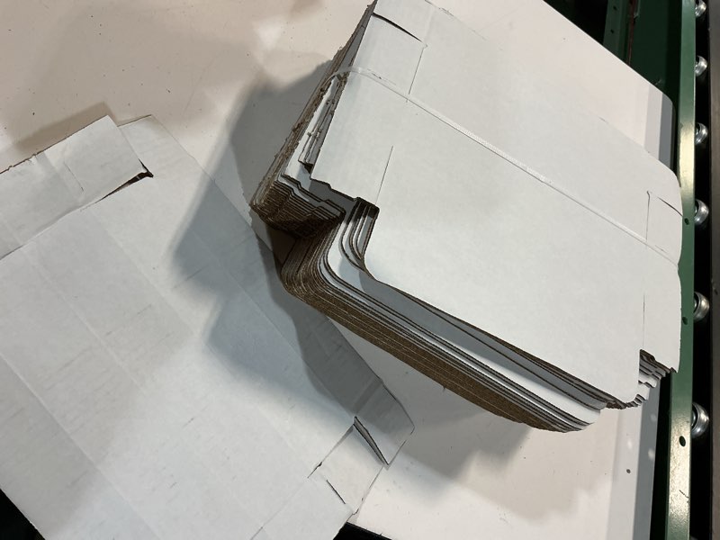 Condition photo showing Good Condition for (similar productjeupako 7x5x2 small shipping boxes 50 pack - white cardboard box mailers, corrugated mailing boxes for packaging small business 7x5x2 inches