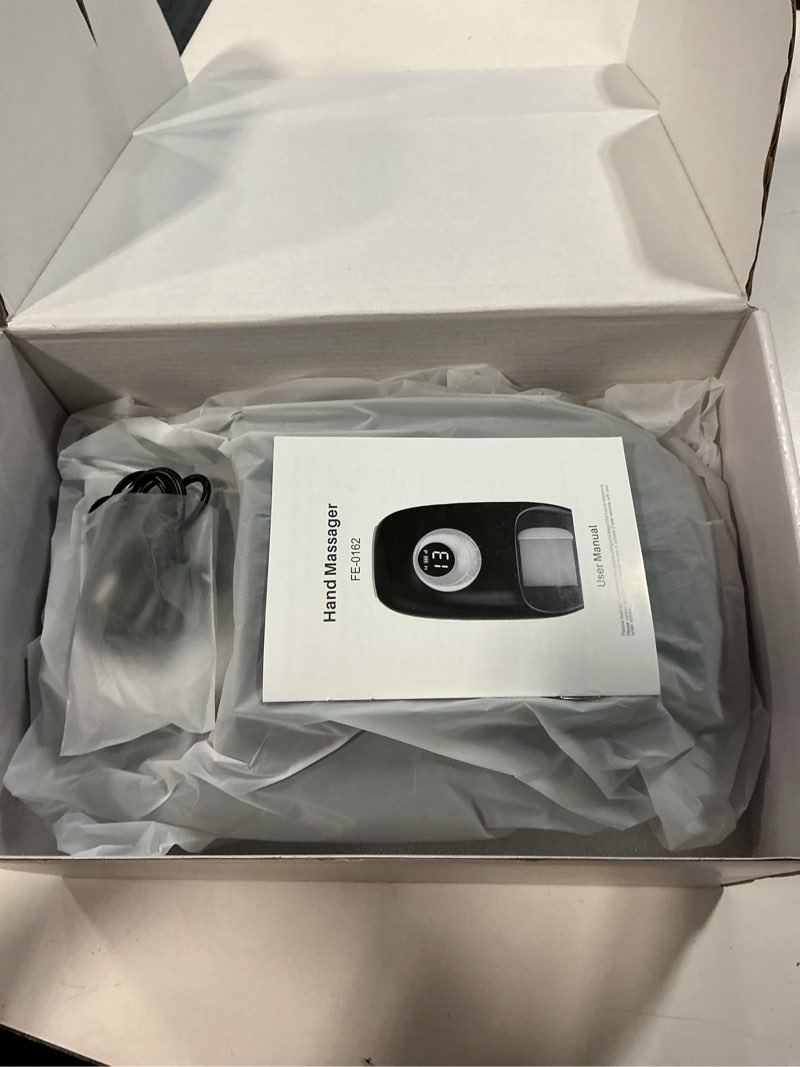 Condition photo showing Good Condition for Hand Massager with Heat and Compression, Hand Massage for Arthritis and Carpal Tunnel Relief, 6 Modes Pressure Point Therapy, Blowing Wrist Massager, Finger & Palm Kneading, Gifts for Mom Dad