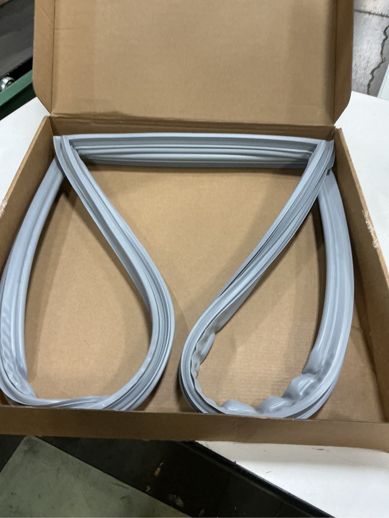 Condition photo showing Good Condition for w10830162 refrigerator door gasket, french refrigerator door seal compatible with whirlpool, kitchen-aid, kenmore fits wrf535smbw00, kbfs20evms13, replaces 12723206ap w10179332, 39.7 x 16.9 in