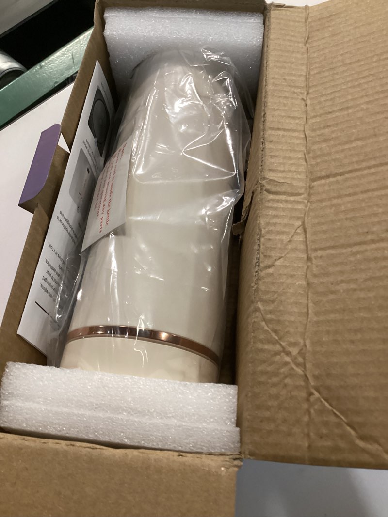 Condition photo showing New/Like New for Travel Electric Kettle Portable Mini Kettle,Small Hot Water Boiler with 4 Temperature Settings,304 Stainless Steel,Fast Boiling Water with Auto Shut-Off and Boil Dry Protection,400ml (Beige, 400ML) 0.4 Quarts Beige