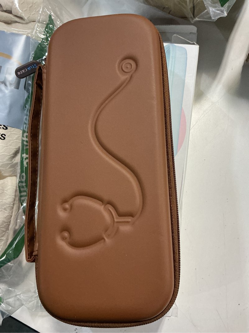Condition photo showing Good Condition for Hard Stethoscope Case for 3M Littmann Classic III, Lightweight II S.E, MDF Acoustica Stethoscope, Stethoscopes Carrying Case with Mesh Bag for Nurse Accessories Gauze Penlights Cotton Swabs BROWN
