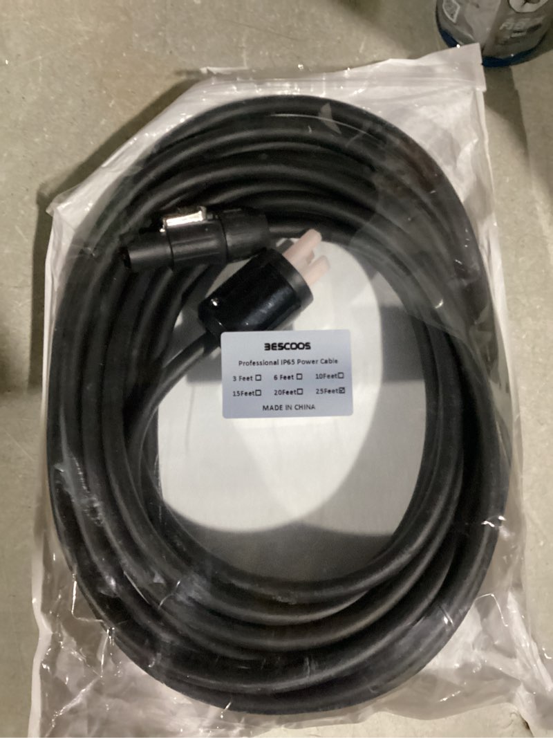 Condition photo showing Good Condition for Toronce IP65 Profeesional Hand-Built 14 AWG Male NEMA5-15P to SAC3FX PowerCON True Cable (25Feet)