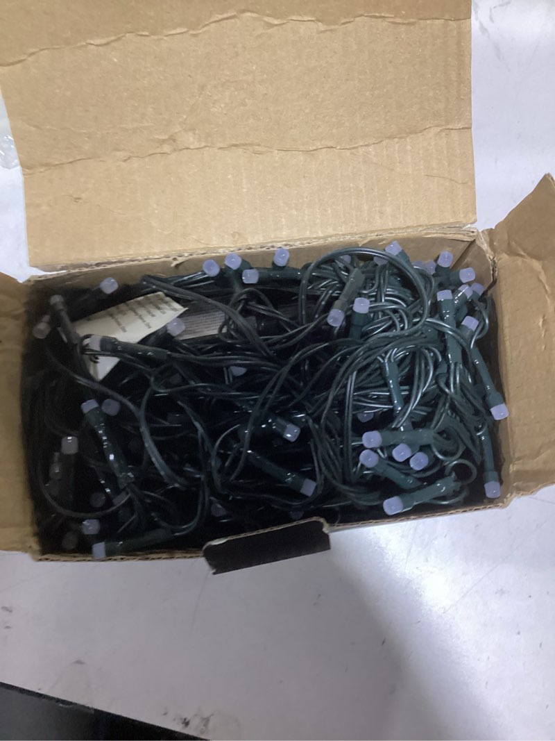 Condition photo showing Good Condition for Smart Color Changing Christmas Lights with Remote & APP, 109FT 300 LED RGB Dimmable Christmas String Lights, Waterproof Fairy Twinkle Light for Indoor Outdoor Xmas Tree Wedding Holiday Decorations RGB (Red, Green, Blue) 300LED