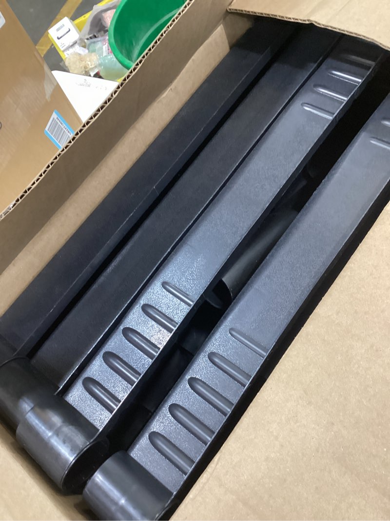 Condition photo showing Good Condition for Plano 4-Shelf Plastic Storage Shelves, 48” x 23” x 14”, 200lb Capacity, Pantry, Office, Closet and Garage Shelves, Easy to Assemble, Durable Plastic Shelving Unit
