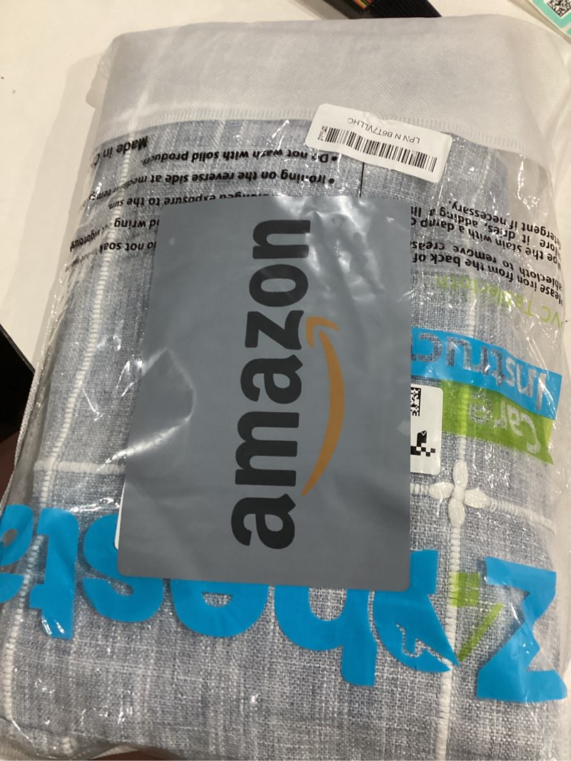 Condition photo showing Good Condition for Zobesta Blue Table Cloth Rectangle Table 53 x 120 Inch,Cotton Blue Linen Gingham Tablecloth Rectangle, Heavy Weight Washable Boho Tablecloth for Outdoor, Party, Holiday, Picnic, Dining 120" x 53" (Rectangular) Plaid Blue