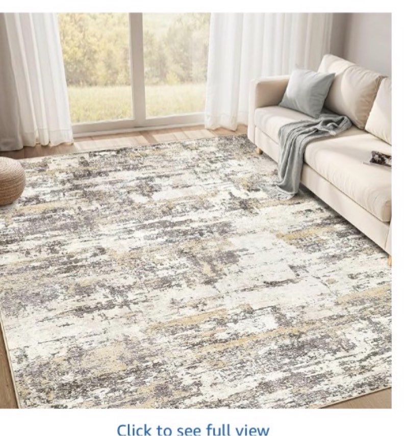 Area Rugs 9x12 Living Room: Washable Large Abstract Neutral Modern Soft Rugs Stain Resistant Indoor Floor Non-Slip Accent Carpet for Bedroom Nursery Playroom Office Dining Room Home Decor-