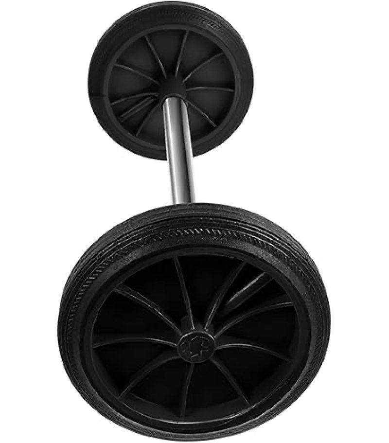 Zerodeko 1 Set Garbage Bin Wheels Replacement Plastic Trash Can Wheels Rubbish Can Wheels with Hollow Shaft Replacement Wheels Garbage Can Pulley Trash Can Accessories