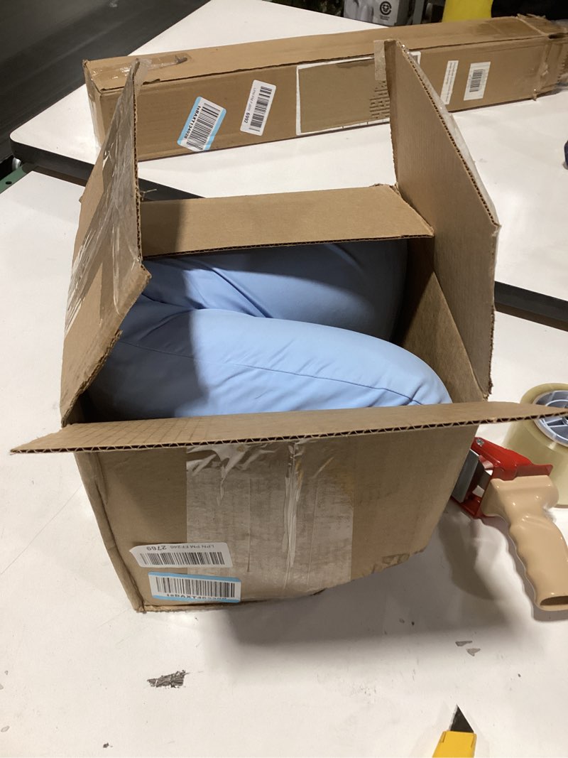 Condition photo showing Good Condition for Cloud Contour Memory Foam Pillow Ergonomic Design for Sleeping Comfortably and Reducing Snoring Neck and Cervical Pillow with Cooling Pillowcase Blue