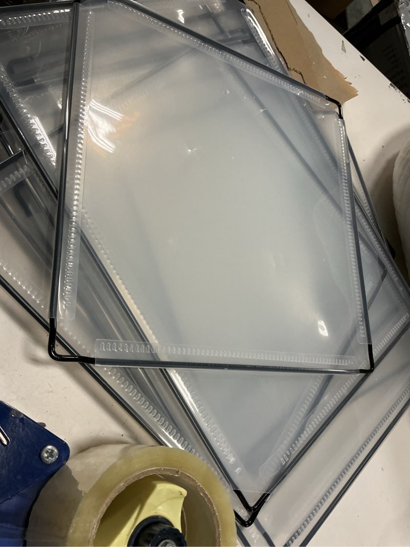 Condition photo showing As Is for Antibacterial A4 panels for information display(similar to)