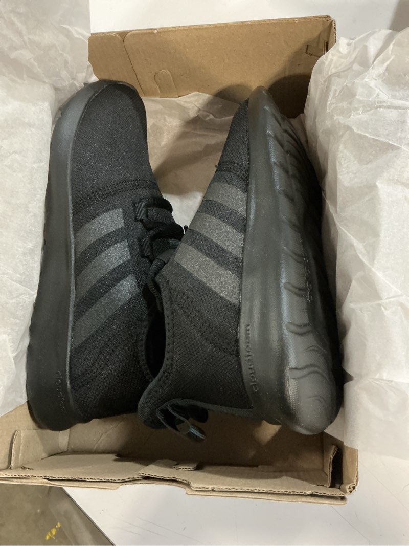 Condition photo showing New/Like New for adidas women's cloudfoam pure running shoe 6.5 core black/core black/grey five