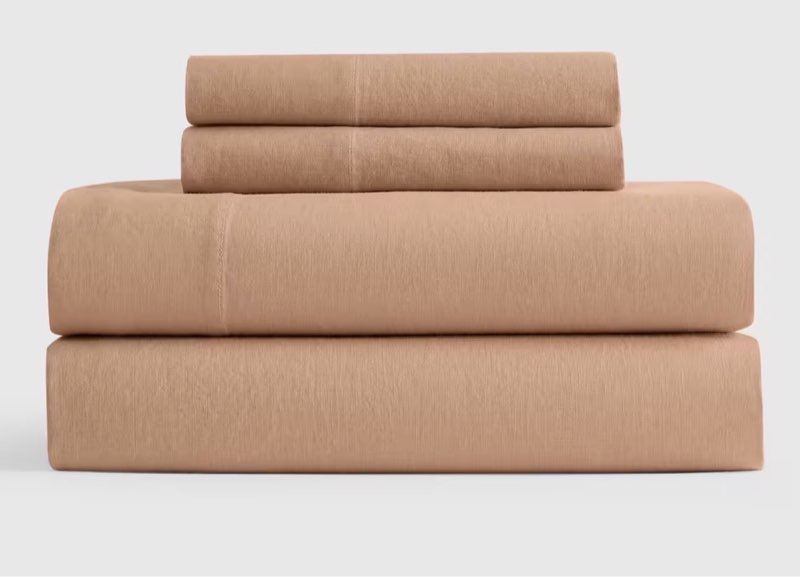 quince european linen sheet set queen ((mustard yellow ))