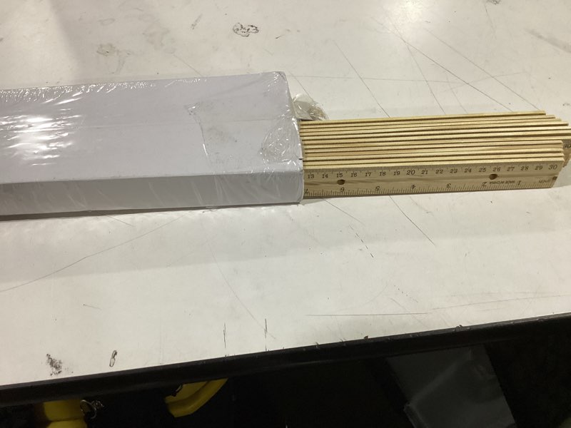 Condition photo showing As Is for 40 pack wooden ruler 12 inch, rulers bulk wood measuring ruler for students teachers classroom,2 scale