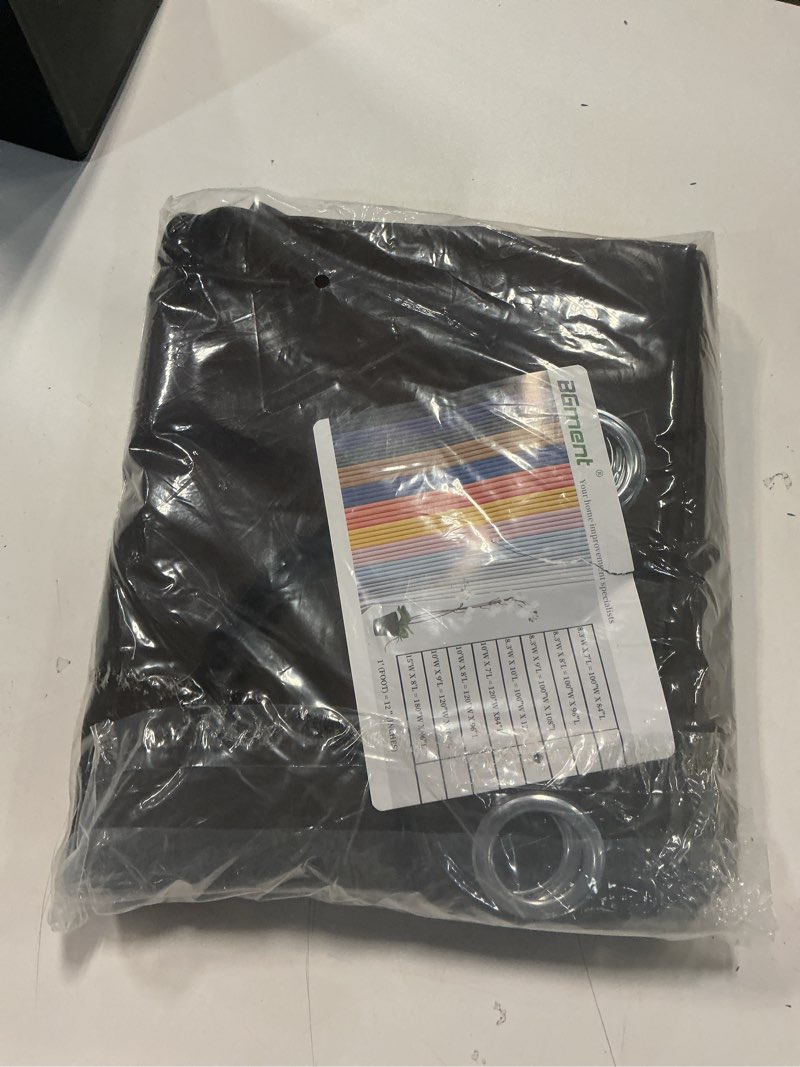 Condition photo showing New/Like New for BGment Brown Sliding Door Curtain 120 Inch Long - Wide Room Darkening Room Divider Curtain for Bedroom Privacy Themral Insulated Grommet Room Separator Drape, 1 Panel, 100 X 120 100"W x 120"L (Pack of 1) Brown