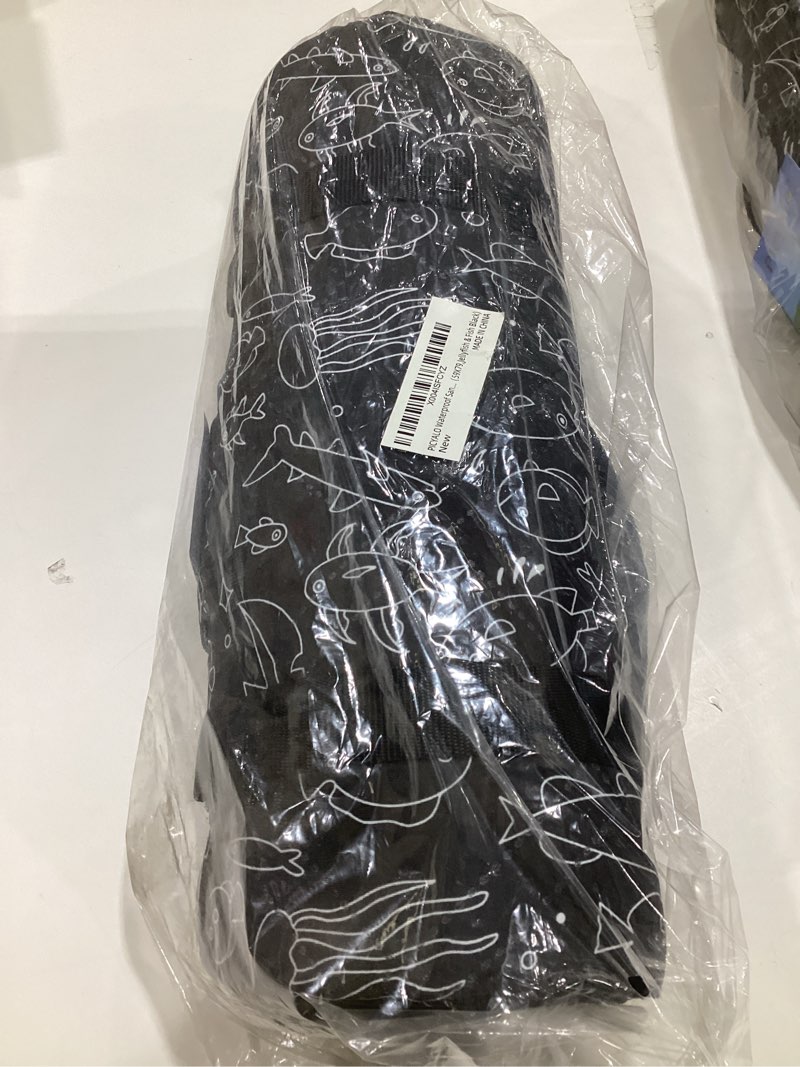 Condition photo showing Good Condition for outdoor picnic blanket black fish 60"x80" sandproof beach blanket waterproof picnic blankets foldable for caming, beach, outdoor activities. w-black fish 60"x80"