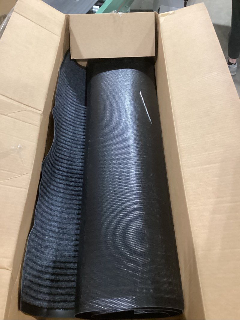 Condition photo showing item condition for 3' X 5' Durable Front Door Mat Indoor Outdoor Entrance, Commercial Door Floor Mat Heavy Duty Non-Slip Backing Entryway Doormats, Outdoor Mats for Home Entrance & Commercial High Traffic Area Charcoal Gray 5' x 3' (Rectangular)