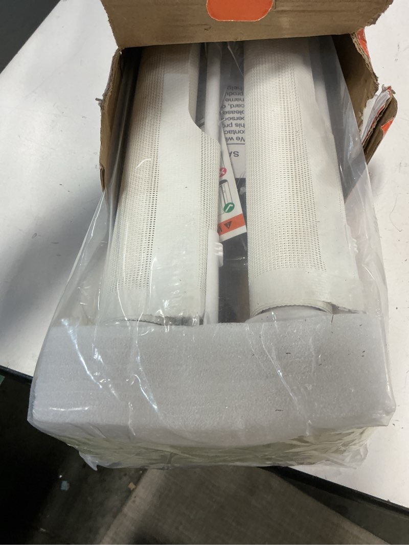 Condition photo showing New/Like New for 2-Pack Retractable Baby Gate for Stairs-33”Height, Expands up to 55”Width-Safety Gate for Infants, Toddlers, Dogs & Pets-Easy Install, Secure Closure, White Mesh Design for Indoor & Outdoor Use