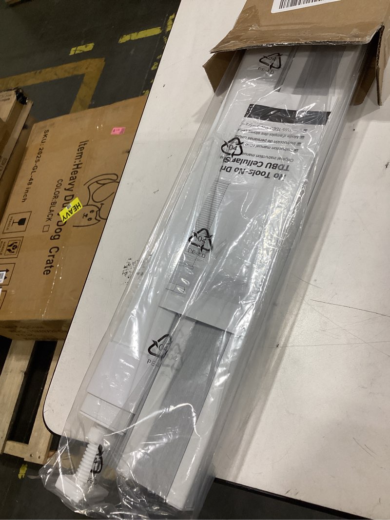 Condition photo showing Good Condition for lazblinds no tools no drill cordless cellular shades, top down bottom up (tdbu) honeycomb shades for home, blackout light blocking thermal insulation blinds for windows, 20\" w x 48\" h, white blackout - white 20\" w × 48\" h