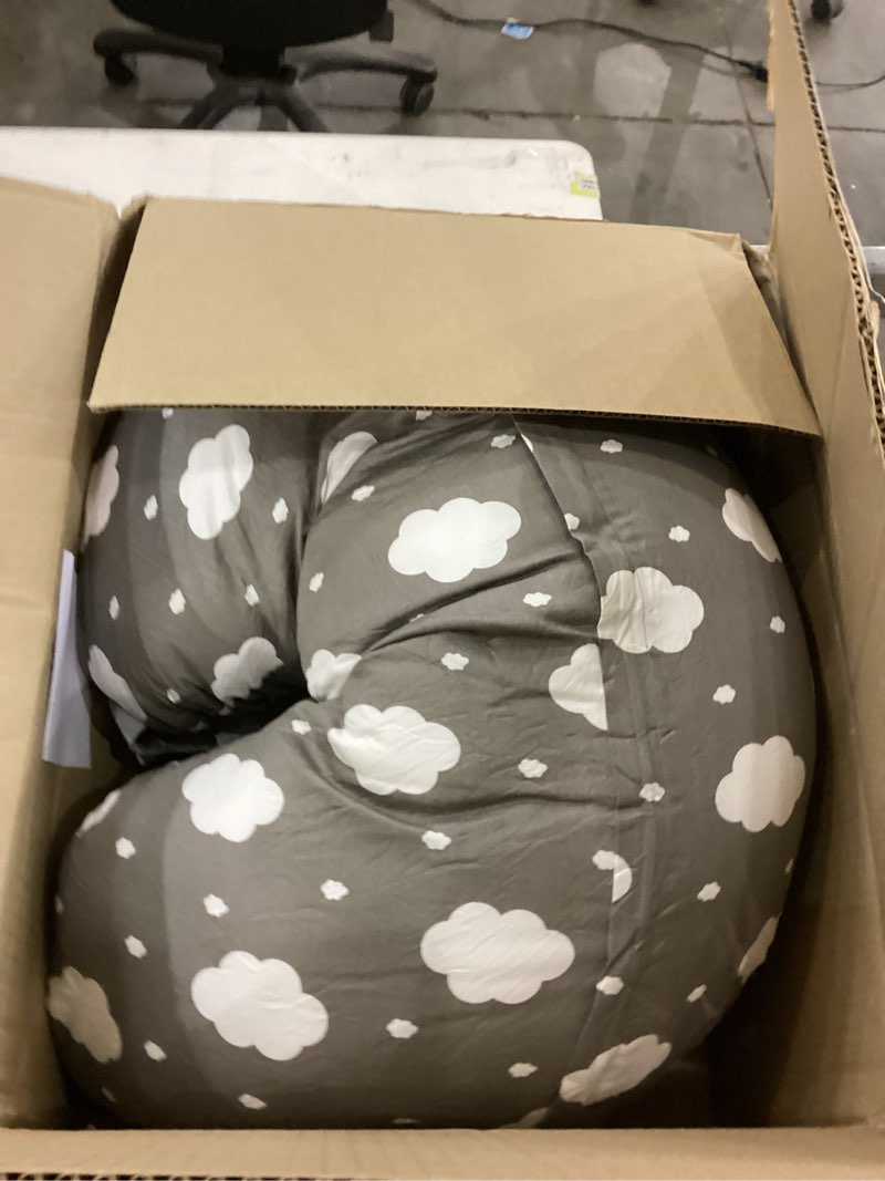 Condition photo showing As Is for Momcozy Original Nursing Pillow for Breastfeeding-Pioneering Safety Fence- Wider Feeding Pillows for More Support for Mom & Baby- Easier Nursing & Hand Free- Fit for All, Removable Cotton Cover Grey