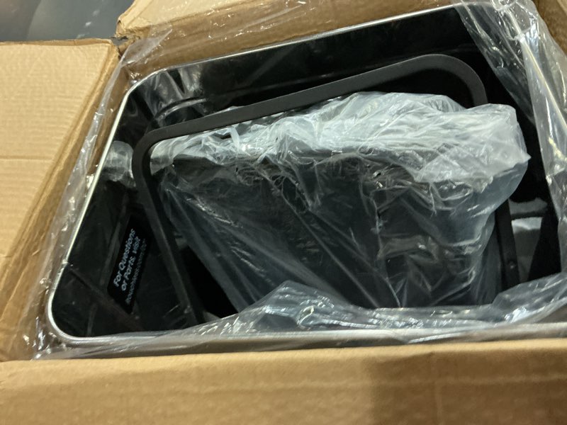 Condition photo showing New/Like New for iTouchless 8 Gallon Sensor Kitchen Trash Can with AbsorbX Odor Filter, 30 Liter Locking Lid Automatic Garbage Bin, Stainless Steel, Powered by Battery and AC Adapter Not Included, for Home, Office?