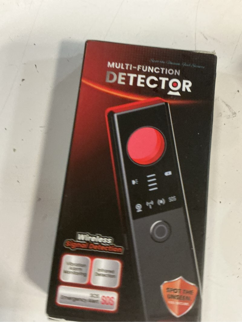 Condition photo showing New/Like New for Anti-Spy Hidden Camera Detector - 6-in-1 GPS Tracker & Bug Detector, Signal Scanner, Rechargeable Privacy Protector for Solo Users/Hotel/Office/Home/Car with Intrusion Alert & SOS Flash Alert,Black