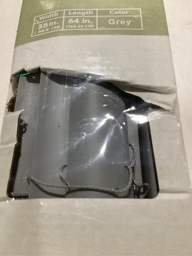 Condition photo showing Good Condition for Cordless Light Filtering Mini Blind - 35 Inch Width, 64 Inch Length, 1" Slat Size - Grey - Cordless GII Morningstar Horizontal Windows Blinds for Interior by Achim Home Decor 35"W x 64"H Grey