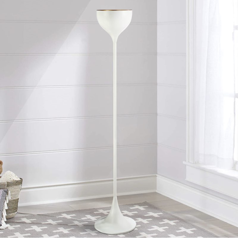 JONATHAN Y JYL3075A Joyce 69.5" Metal LED Floor Lamp Modern,Scandinavian,Midcentury,Minimalist for Bedrooms, Living Room, Office, Reading, White
