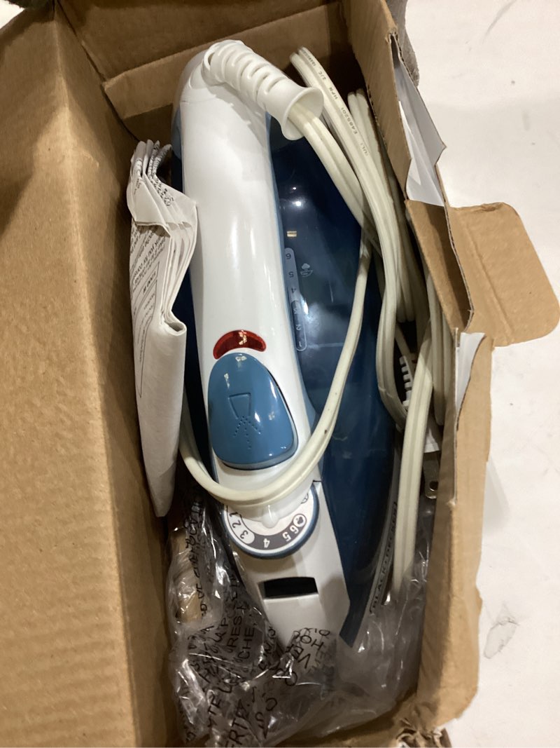Condition photo showing Good Condition for BLACK+DECKER Easy Steam Compact Iron for Clothes, Automatic Shutoff, Nonstick Plate, Light Weight, 1200 Watts Standard Compact Iron