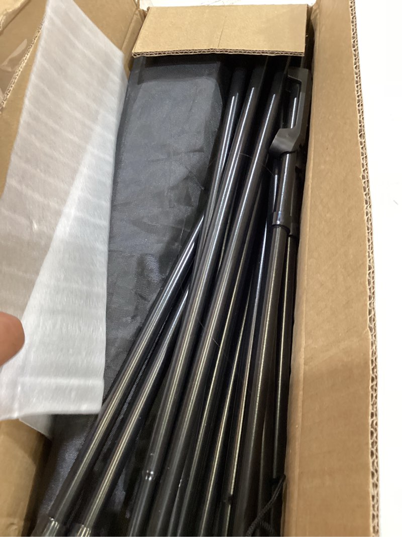 Condition photo showing New/Like New for easel stand for sign, 63" portable easels stand for display, lightweight adjustable tripod art easel stand for wedding sign, black metal painting easel with portable bags (4 pack)