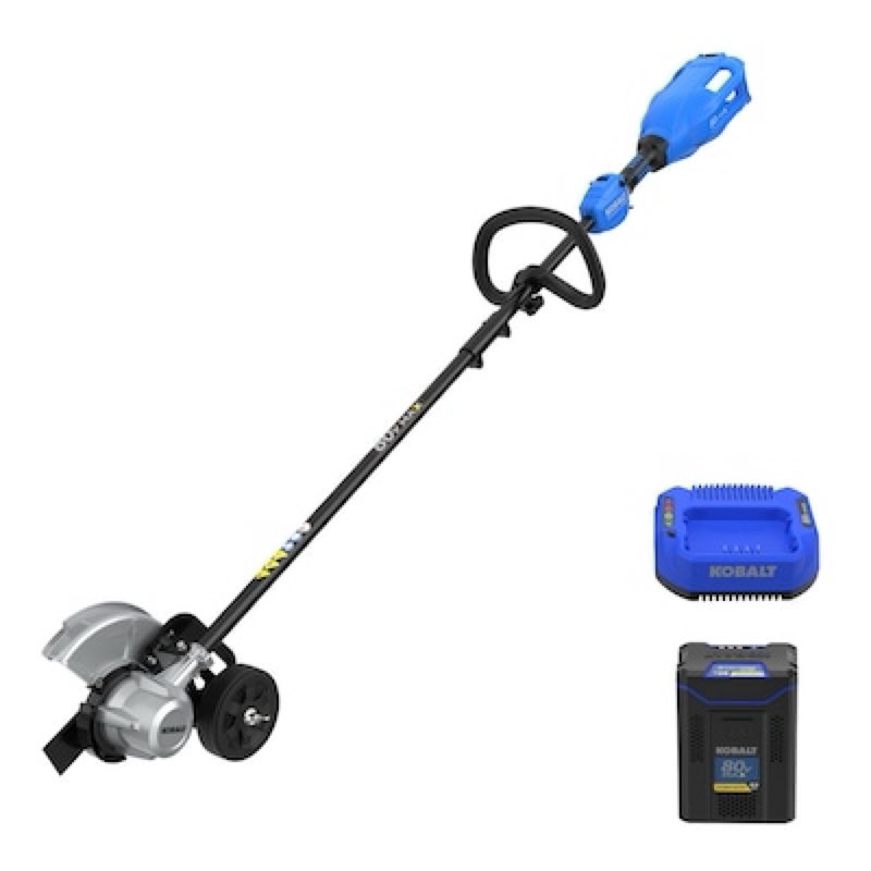 kobalt 80-volt 8-in handheld battery lawn edger (battery included) (charger included