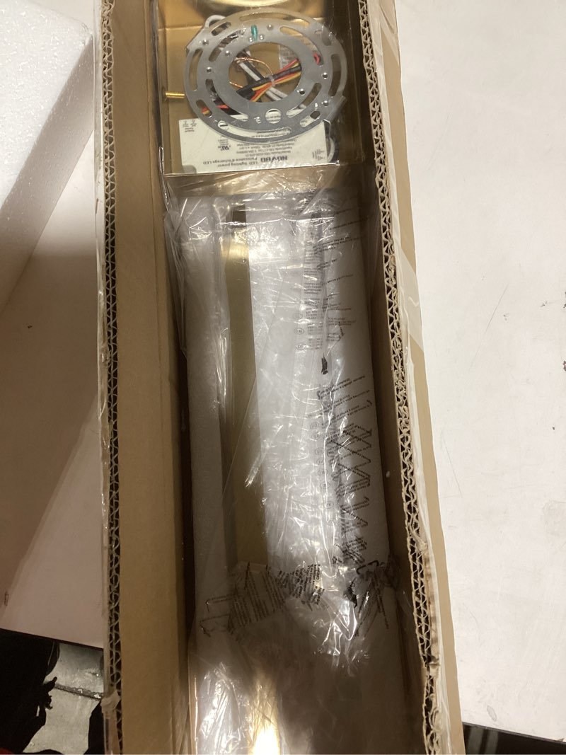 Condition photo showing Good Condition for 39-inch brushed gold vanity light fixture, 28w dimmable led modern light bar for bathroom mirror, restroom, bedroom (3000k) gold 39inch