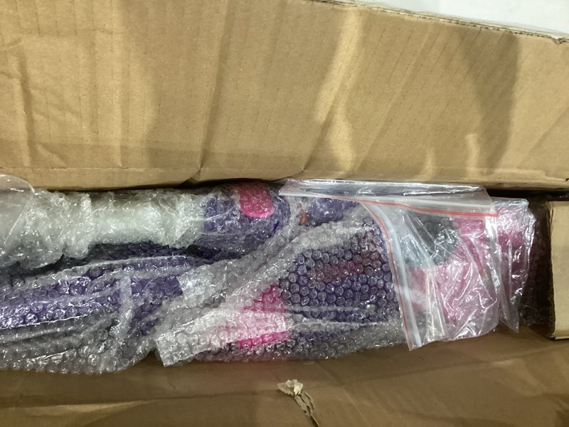 Condition photo showing Good Condition for Gotrax K03 Kick Scooter for Kids, 5" LED RGB Lighted Wheels, 4.6 Lbs Lightweight and One-Click Detachable Design, Height Adjustable Handlebars, Anti-Slip Deck and Max Load 110 Lbs for Boy&Girl Age 3+ Purple