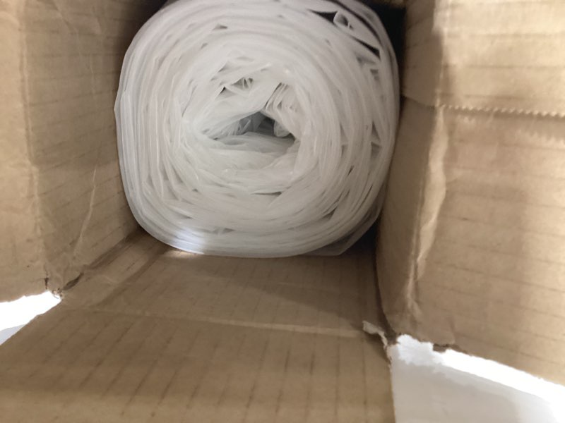 Condition photo showing New/Like New for Aluf Plastics 6 MIL Thick Extra Strong Heavy Duty Clear All Purpose Vapor and Moisture Barrier Sheet Tarp/Drop Cloth - 10' x 25' - for Painting, Furniture, Carpet, Contractor, & Construction 10ft x 25ft Sheeting, 6 Mil, 1 Count Clear