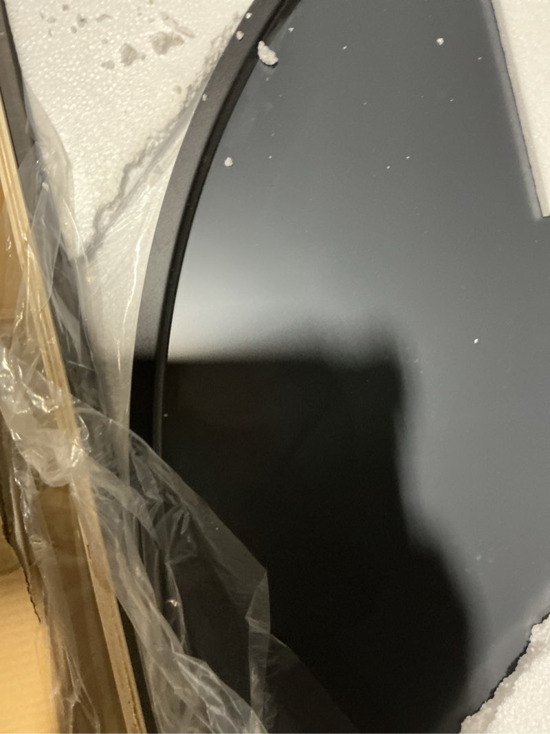Condition photo showing Good Condition for rowjut floor full length mirror, arched mirrors full length 81"x41" freestanding large & with aluminum frame&wall mounted & hanging or leaning& full body mirror for bedroom, black black oversize 81"l x 41"w