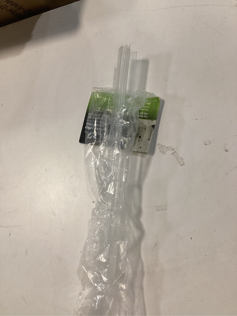 Condition photo showing As Is for prime-line clear vinyl door bottoms 1 pk