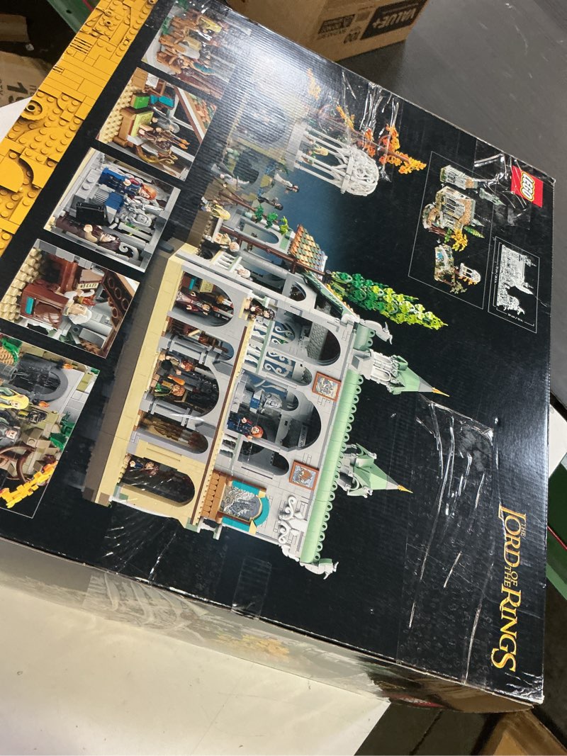Condition photo showing New/Like New for lego icons the lord of the rings: rivendell building set for adults, ages 18+ - lotr bedroom or home decor - gift for men & women - 10316