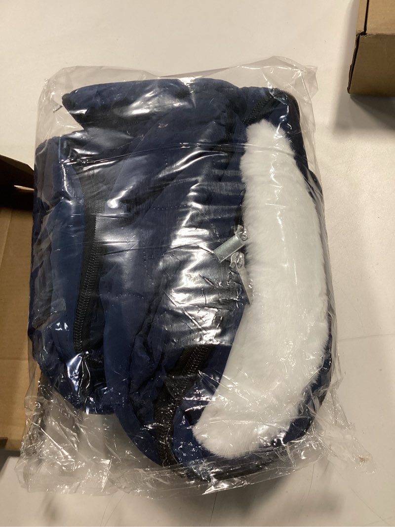 Condition photo showing Good Condition for Winter Baby Car Seat Cover, Waterproof, Windproof Warm Winter Car Seat Cover for Doona Car Seats and Strollers,Fleece Breathable Car Seat Cover Baby with Full Zipper, Navy Blue