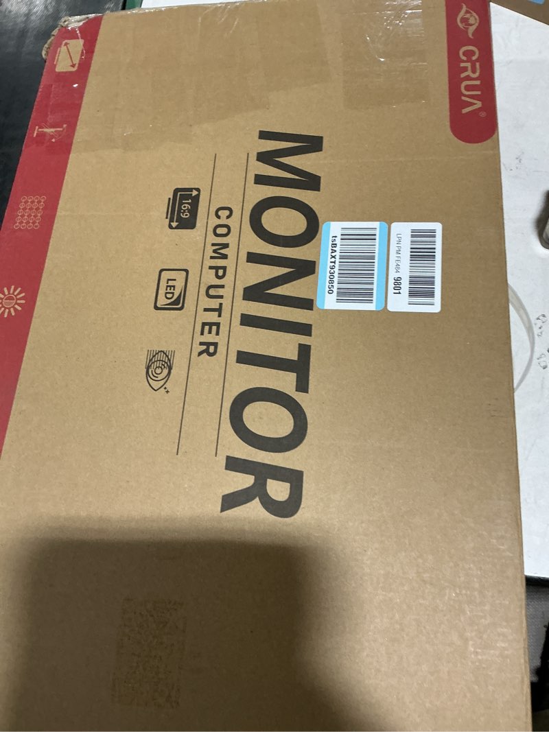 Condition photo showing Good Condition for CRUA 27" Curved Gaming Monitor, FHD 1920x1080P, 165Hz/200Hz Computer Monitor, 1800R VA Screen, 120% sRGB, Support AMD FreeSync, Blue Light Filter, HDMI & DP, Wall Mount Install- White 27 inch 1800R FHD 200Hz White