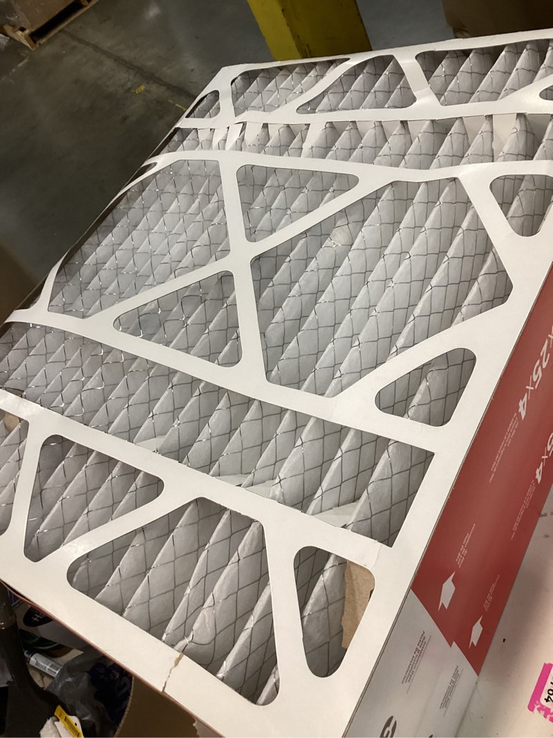 Condition photo showing As Is for filtrete 20 x 25 x 4 merv 11 1000 mpr allergen defense electrostatic pleated air filter 2 -pack