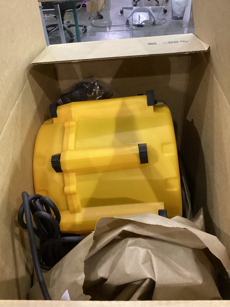 Condition photo showing As Is for Master Equipment PowerDri System Mini Cage Dryer Yellow