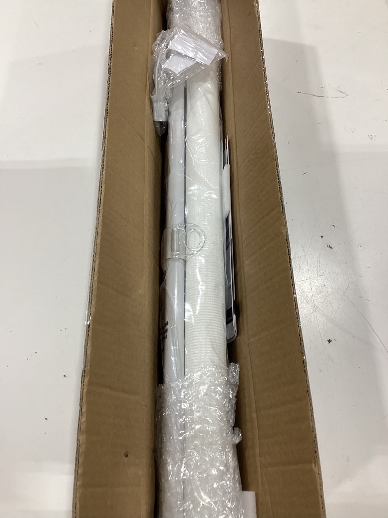 Condition photo showing Good Condition for lazblinds cordless french door blinds, no drill roll up zebra blinds for doors, light control day and night sheer shades for front door patio sidelight glass door, 14'' w x 40'' l, white white 14" w x 40" l(fabric: 12.2" x 40" )