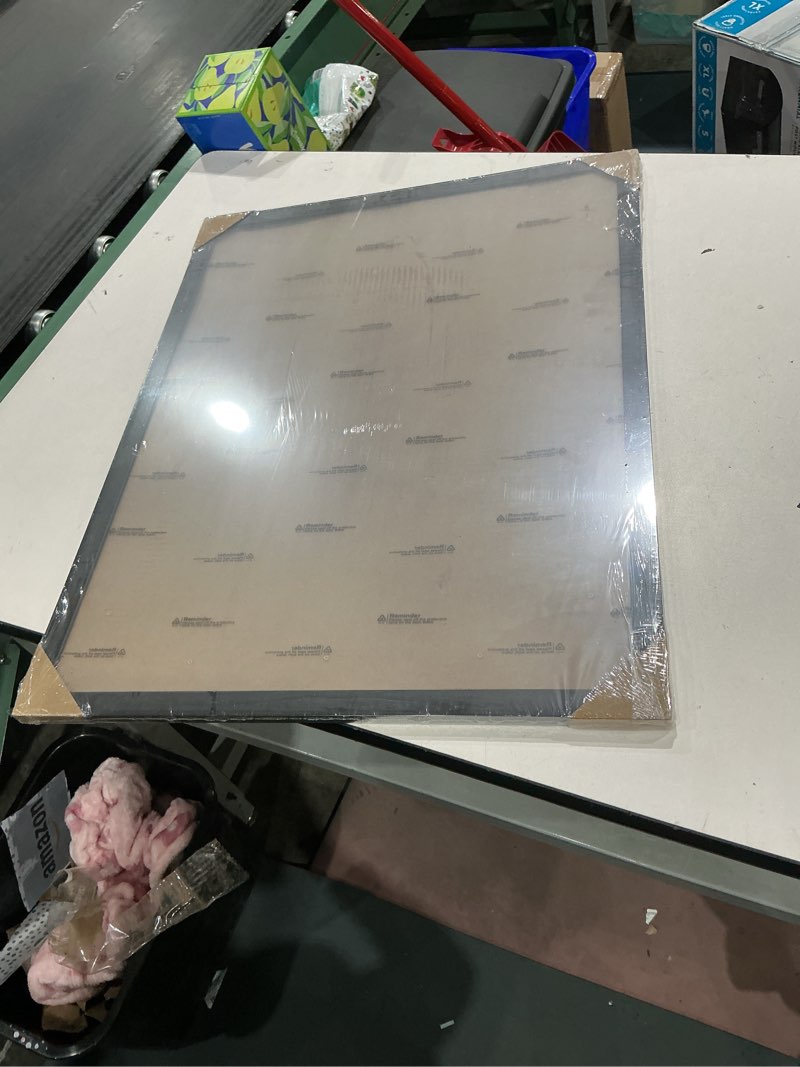 Condition photo showing New/Like New for americanflat 20x26 picture frame with polished plexiglass - black picture frame - wide photo frames made of engineered wood for vertical or horizontal wall display - epic collection - black black 20x26