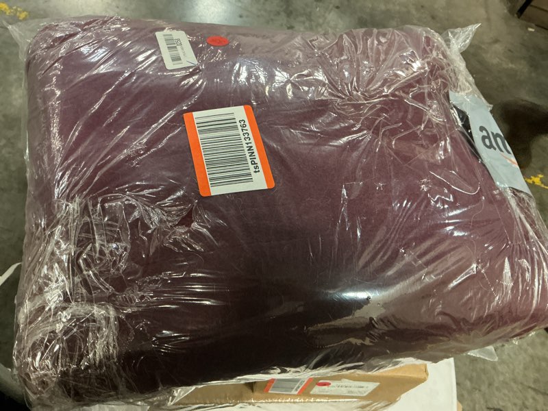 Condition photo showing As Is for Sunbeam Royal Ultra Fleece Heated Electric Blanket King Size, 90" x 100", 12 Heat Settings, 12-Hour Selectable Auto Shut-Off, Fast Heating, Machine Washable, Warm and Cozy, Claret Claret King