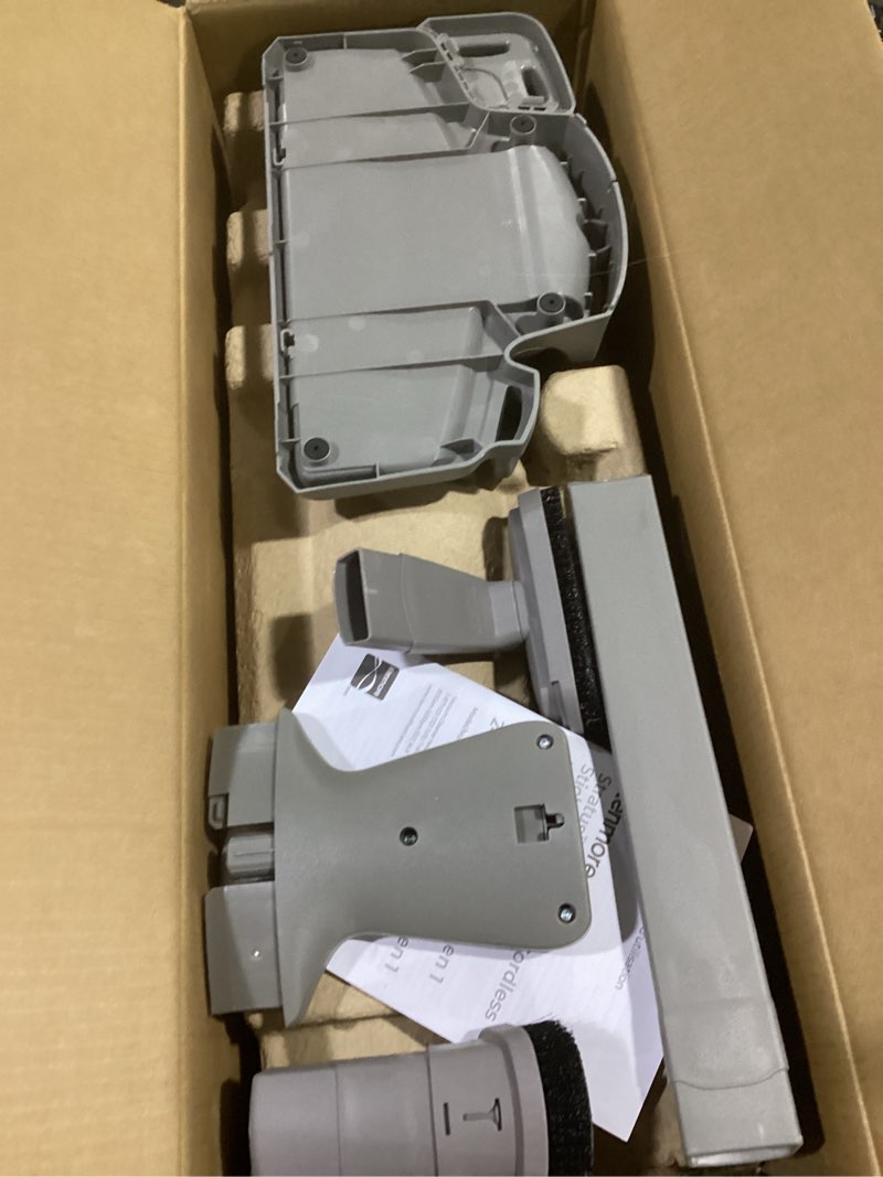 Condition photo showing As Is for kenmore ds1030 cordless stick vacuum lightweight cleaner 2-speed power suction led headlight 2-in-1 handheld for hardwood floor, carpet & pet hair, white