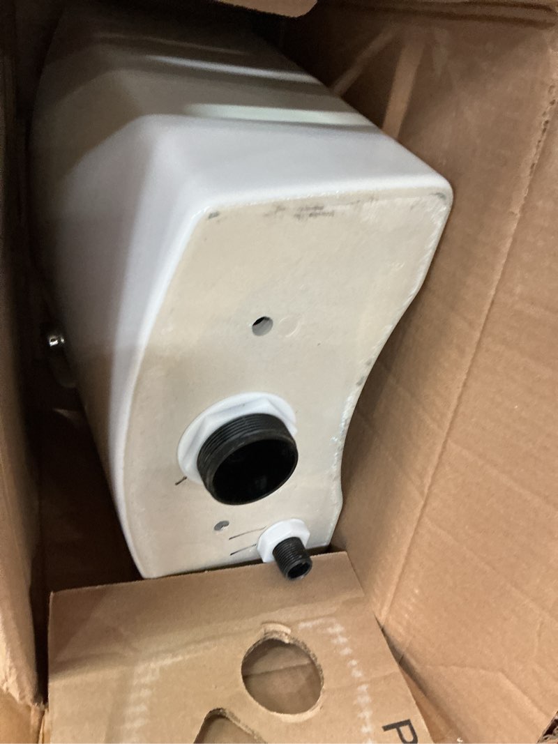 Condition photo showing As Is for American Standard 4133A114.020 H2Optimum 1.1 gpf/4.2 Lpf 12-Inch Rough Tank, White