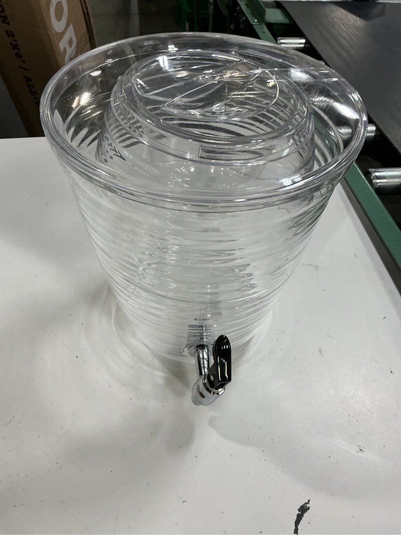 Condition photo showing Good Condition for creativeware bark beverage dispenser, 2.5 gallon, clear, (pack of 1)
