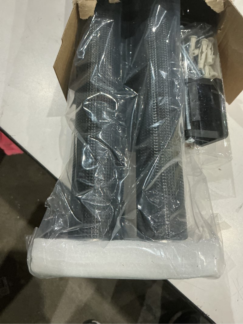 Condition photo showing Good Condition for (used)cideny retractable baby gates 2 pack, 55\" wide mesh dog gate indoor, 34'' tall gate for stairs doorways hallways deck, child pet safety gate for indoor outdoor home use, black black 55'' wide (2pack)